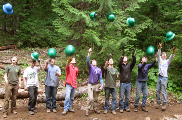 Youth tossing hats WTA Youth tossing hats WTA